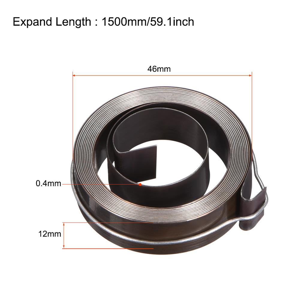 Drill Press Return Spring Quill Spring Feed Return Coil Spring Assembly Blackening Expand Length 680-1800mm Spring OD 34-66mm