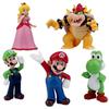 5-18 шт./комплект Фигурки Действия Игрушки Куклы Модель Набор Super Mario Bros ПВХ Луиджи Йоши Донки Конг Гриб Праздничные Подарки