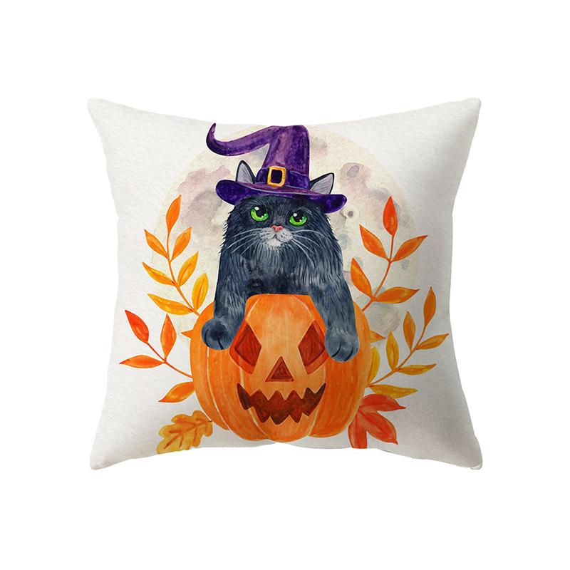 Pumpkin Collection Halloween Theme Pillow Cover Sofa Cushion  Holiday Gift Party Decoration Home Decor