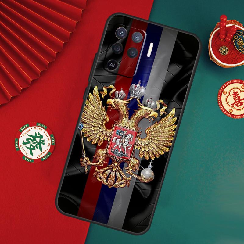 Coat Of Arms Russian CCCP Flag Case For Oppo A6 A5 Pro A15 A18 A38 A58 A78 A98 A54 A74 A94 A17 A57 A80 A60 A40 A16 A76 A96