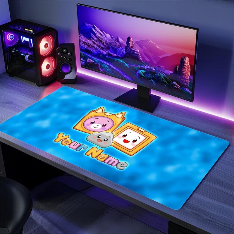 Cute Back School Custom Name Large Size Mouse Pad Gaming Table Cushion Nonslip Laptop Tablet Big XXL Mat Mini PC Playmat With Lock edge