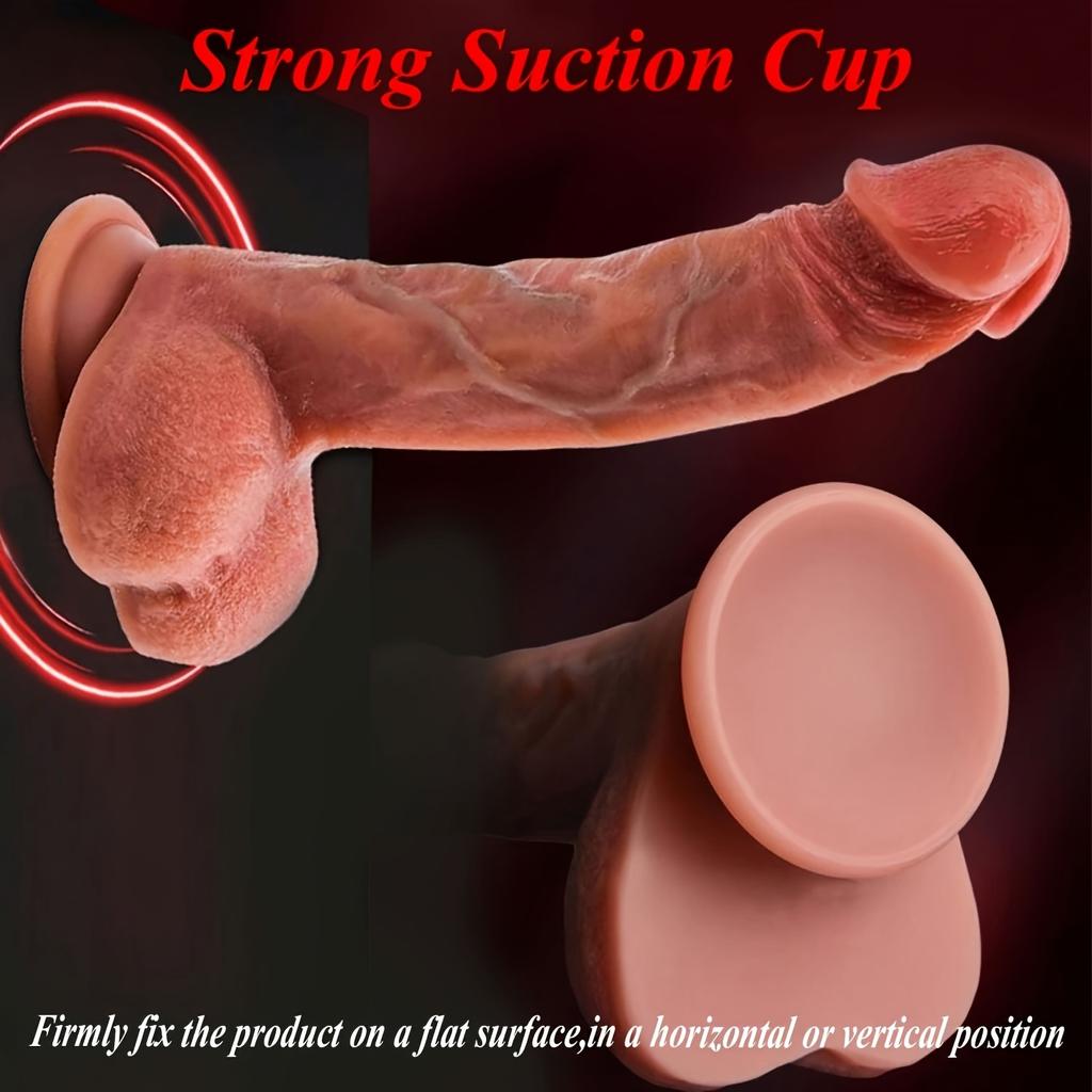 Реалистичные дилдо, похожие на кожу, секс-игрушки для женщин, мягкий силикон с прочной присоской для игр без помощи рук, секс-игрушки