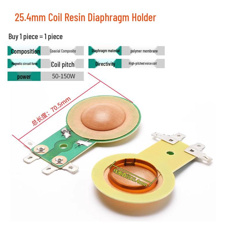 25-51 Core Tweeter Voice Coil Diaphragm with Round Flat Wire for Speaker Repair