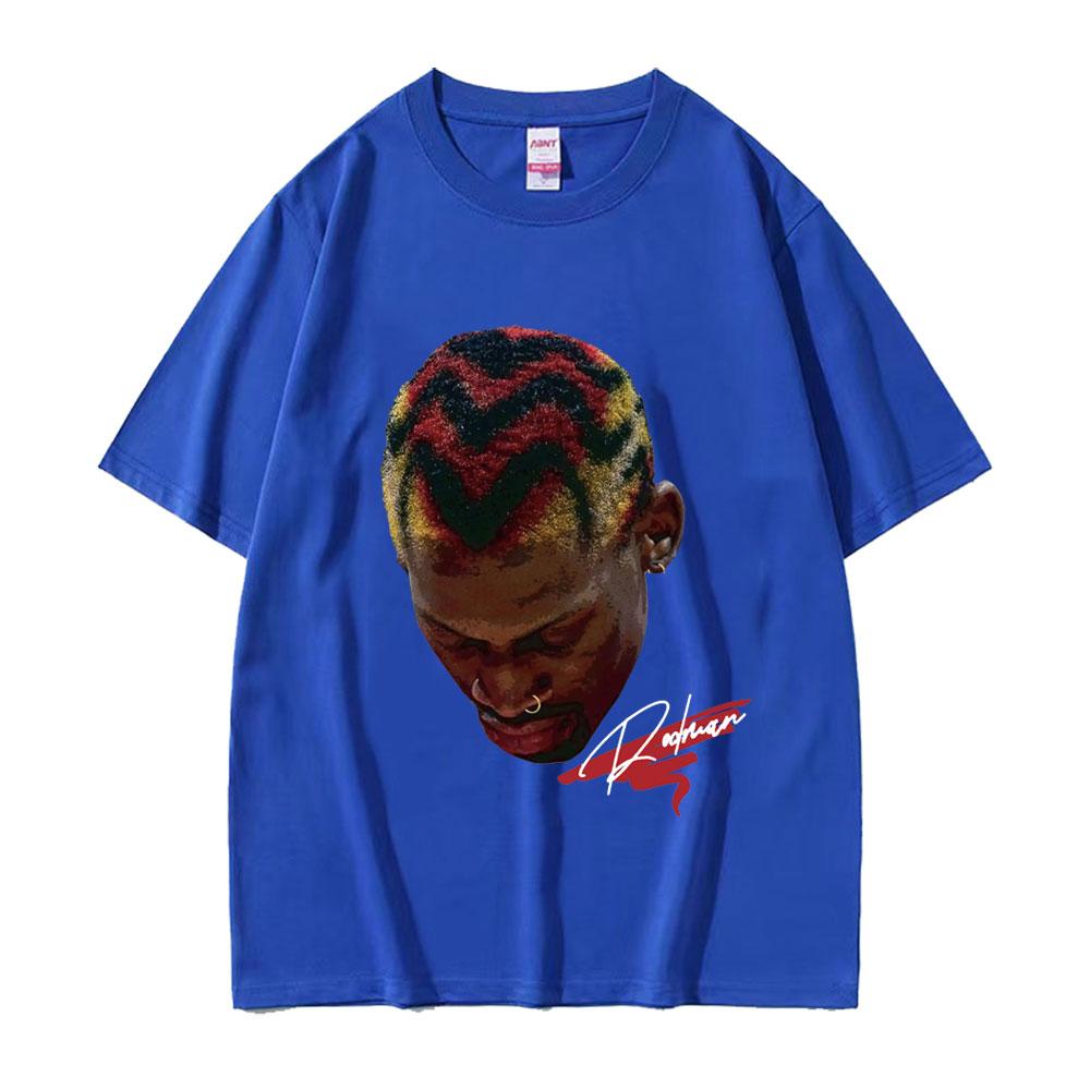Hot Basketball Boys The Worm Dennis RodUnisex Graphic Tee Shirt Unisexs Hip Hop Fashion Punk Streetwear Male Cotton Oversized T Shirt