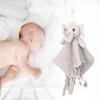 Новорожденный плюшевый плюшевый плюшевый плюшевый платок для новорожденных с изображением животных, мягкое детское полотенце, одеяльце в виде серого слона