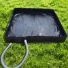 Outdoor Shower Base with Detachable Drain Pipe Foldable Waterproof PVC Outdoor Camping Beach RV Shower Pan Floor Stall