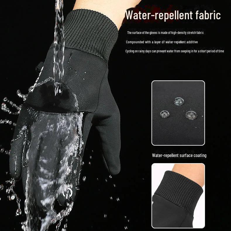 Мужские зимние сенсорные водонепроницаемые перчатки для спорта на открытом воздухе