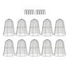 10 Packs Black Garden Chicken Wire Cloche Thickened Construction Plant Protector Cloche Cover Garden Chicken Wire Cloche