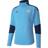 Футболка мужская Manchester City Color Block High Neck Zipper, цвет небесно-голубой 757890-01