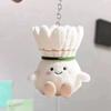 Creative Plush Doll Furry Bag Decor Pendant New Badminton Keychain  Friends Gifts