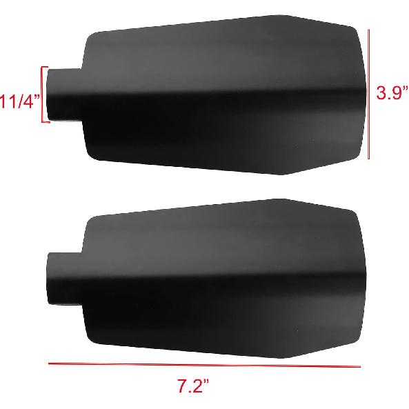 Глянцевые черные защитные щитки Coffin Cut Custom Handguards совместимы с Harley Davidson Touring Sportster Dyna 2007-2023