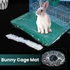 50 шт. Одноразовые подстилки для кроличьей клетки, пластиковый коврик для клетки для кролика, чистящая подкладка, замена подгузника для клетки для хомяка, собаки, туалетная пленка