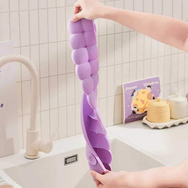 Silicone Sink Baffle Splash Guard Protect Clothes From Splashing Water Baffle Splash Protector For Washing Dishes Faucet Kitchen