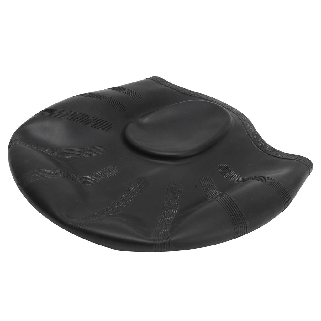 Silicone Swimming Cap Ear Protection Three Dimensional Ergonomic Waterproof Bath Swimming HatBlack