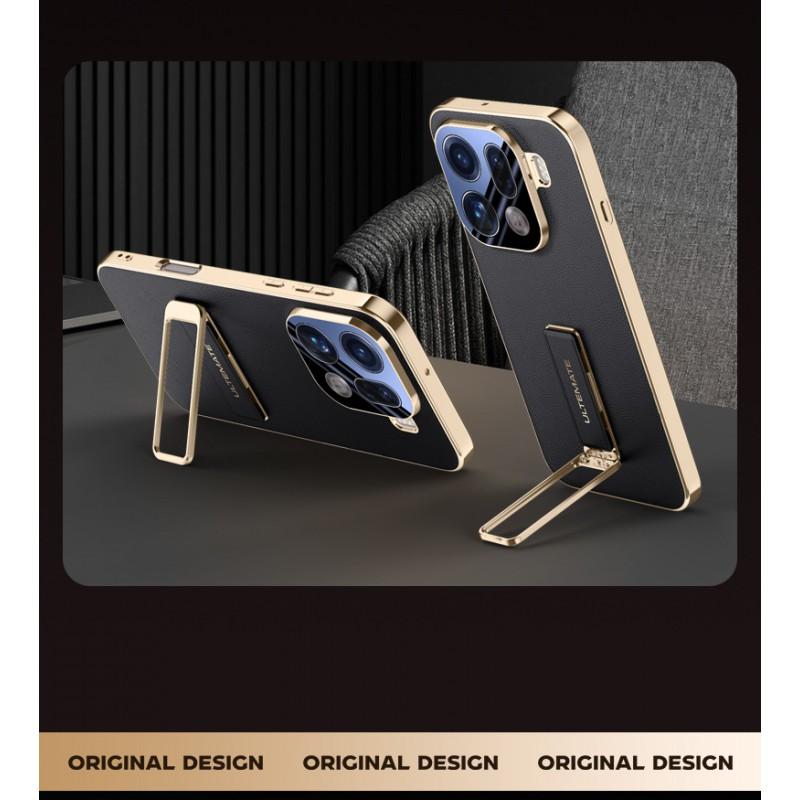 Slim Leather-Texture Phone Case With Wrist Strap Kickstand OPPO Find X9 Pro Full Camera Protection