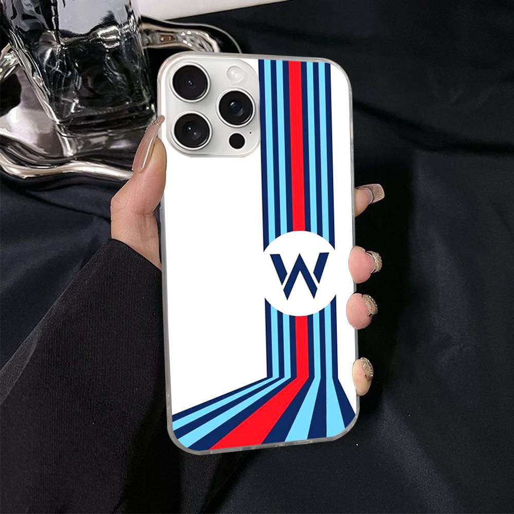Чехол для телефона M-Martini Racing с горизонтальной полосой для iPhone 17 16 15 14 13 12 11 Plus Pro Max Сатиновый Цветной Глянцевый Чехол