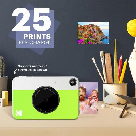Kodak Printomatic Instant Print Camera, 2X3'', Green
