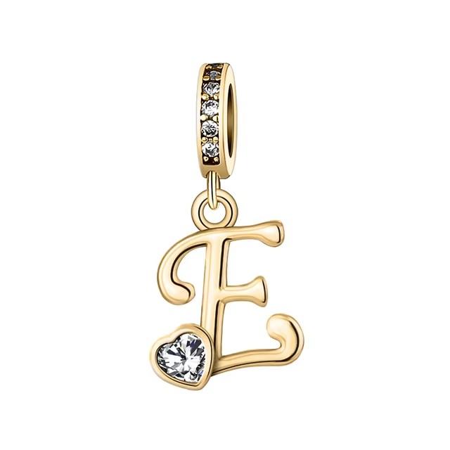Новый медный с покрытием Rose Gold, Light Gold, двухцветный, с 26 английскими буквами, подвеска-шарм, совместим с браслетами, ожерельями, для самостоятельного изготовления украшений