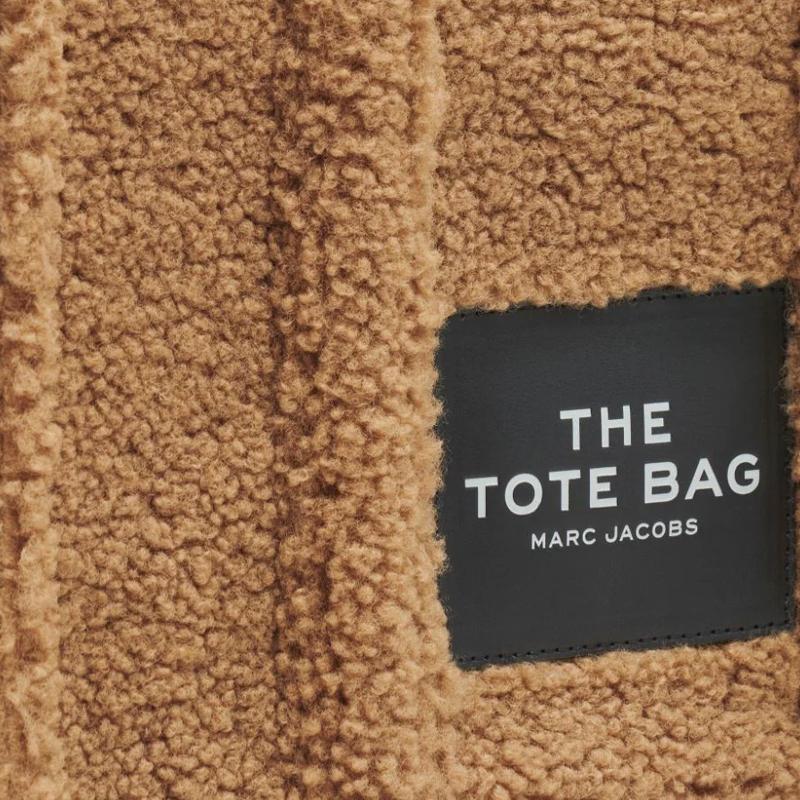 Marc Jacobs Logo Patch Polyester Tote Bag Women tote bags Camel-Brown M0016740-230