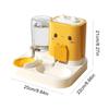 2 in 1 Small Dog Cat Food Water Dispenser Easy To Clean Small Pet Food and Water Dispenser for Small and Medium Pets Cats Dogs