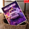 Halloween car pearl painting handmade diy art white pearl home decoration painting