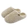 Women's & Men's Non-slip Breathable Cotton Fur Slippers for Winter & Autumn