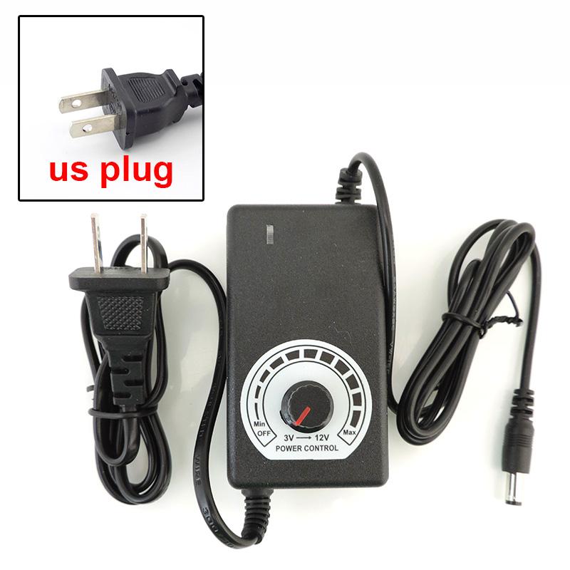 3V-12V 2A Power Supply Adjustable AC 100V-240V To DC 12V Power Adapter Universal For CCTV Camera LED Strip Light Router