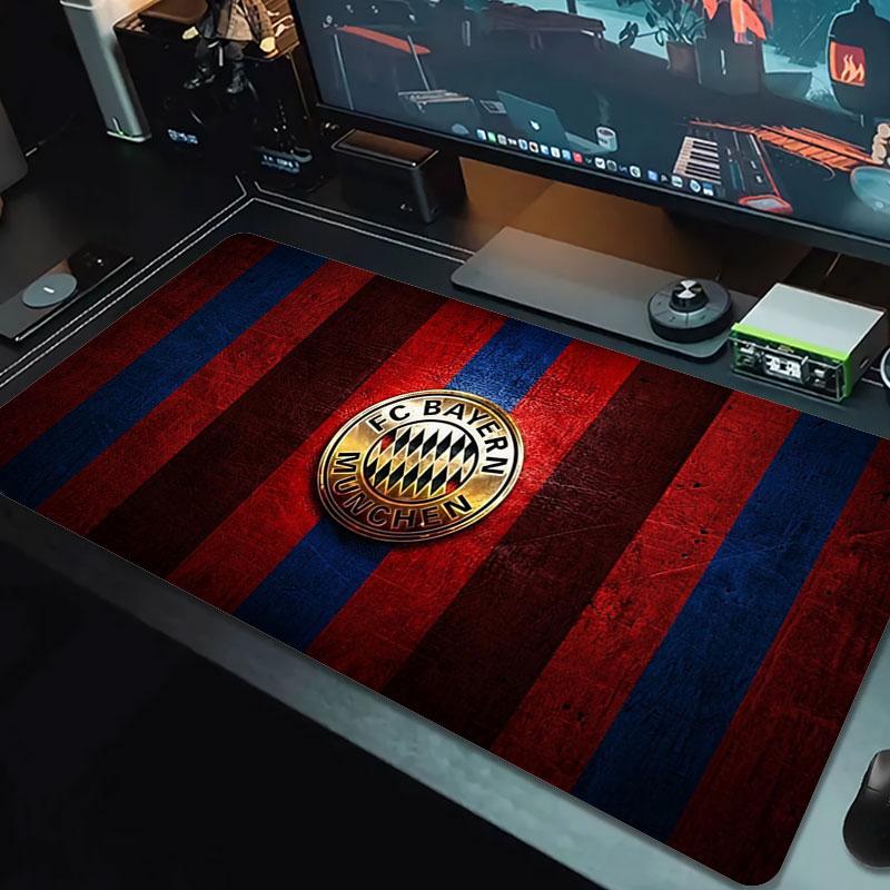 Коврик для мыши FC Bayern Munchen большого размера Большой игровой коврик для стола Нескользящий коврик для ноутбука и планшета Большой коврик для мыши XXL Коврик для мини-ПК Игровой коврик с заблокированным краем