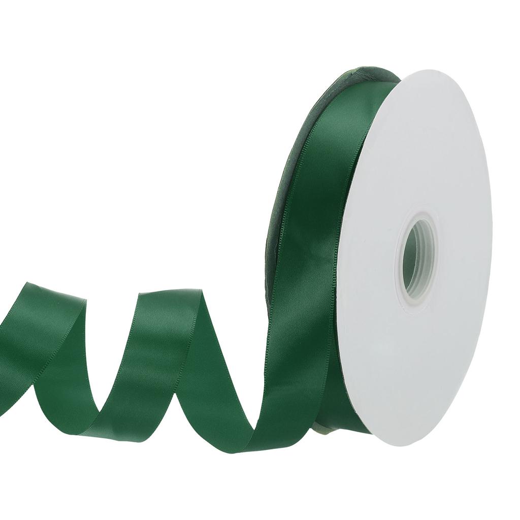 Односторонняя репсовая лента Полиэстеровая атласная лента Однотонная тканевая лента для рукоделия Свадебная вечеринка Упаковка подарков 1"x100 ярдов