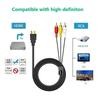 AA58 HDMI-совместимый к RCA Кабель, 1080P 5 футов / HDMI-совместимый штекер на 3 RCA Видео Аудио AV Кабель Разъем Адаптер для ТВ HDTV