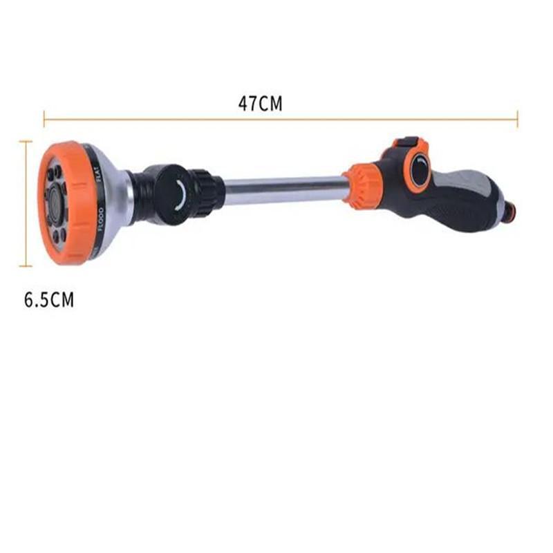 Garden Long Pole Water Gun Nozzle Multi-functional Home Irrigation Spray Gun Agriculture Gardening Car Wash Gardening Watering Flower Shower