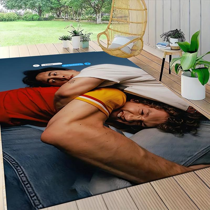Urban Street Fashion Carpet Rug Soft Washable Anti Slip Home Living Room Sofa Mats Personalized Christmas Rug
