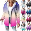 Women's Coat Casual And Fashionable Composite Thick And Warm Printed Hooded Jacket