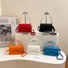 Fashion Solid Color Hand-held Slant Small Fresh and Beautiful Casual and Simple Summer New Women's Single-shoulder Small Square Bag
