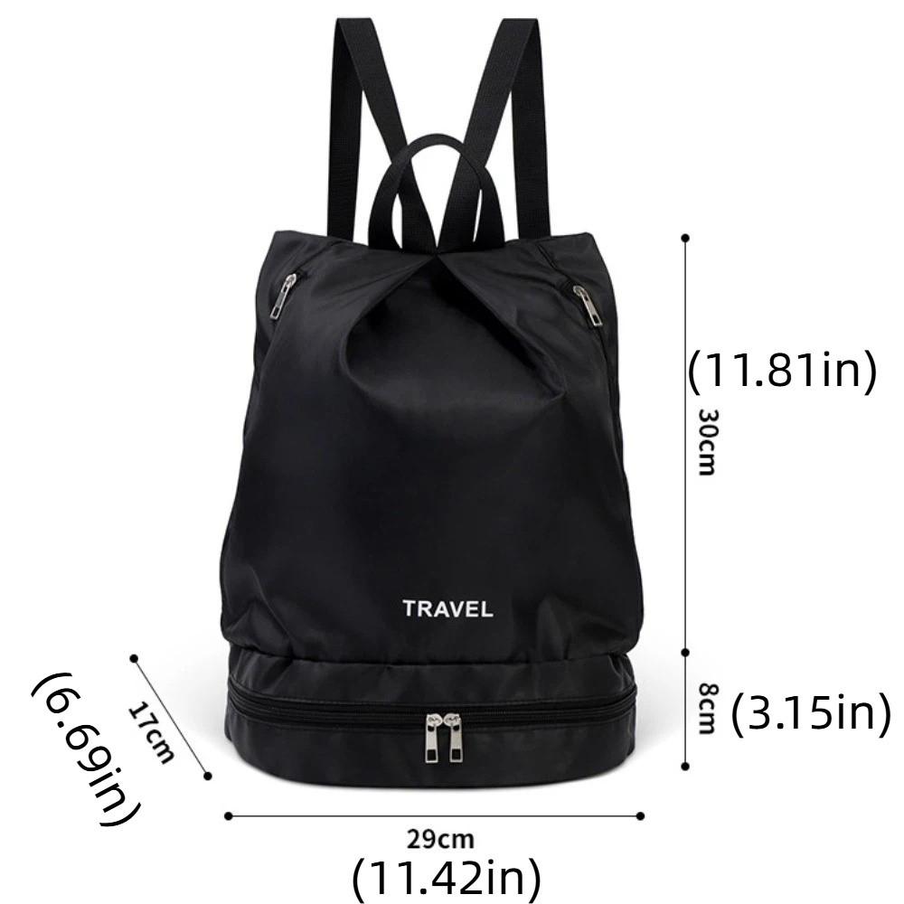 Dry Wet Separation Outdoor Beach Bag Waterproof Fitness Bag Washing Bag Swimming Bag Water Sports