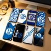 Чехол для телефона S-Schalke S04 для Samsung S25,S24,S21,S22,S23,S30,Ultra,S20,Plus,Fe,Lite,Note,10, Черный чехол