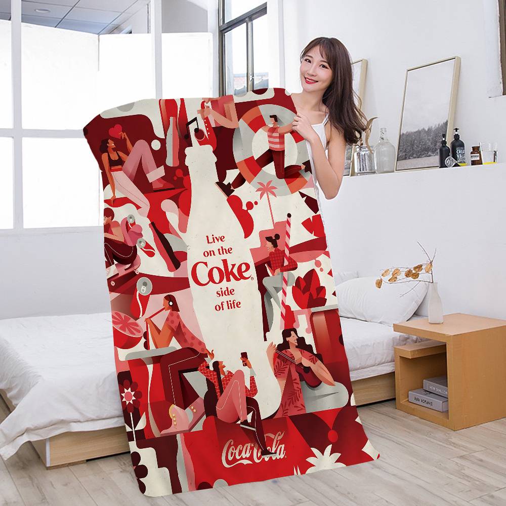 Логотип C-COCA C-COLAS Аниме Пляжное Полотенце для плавания Мягкое Впитывающее Мочалка Детские Подарки Для детей Путешествия Кемпинг Спортзал
