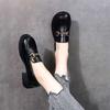 Shoes Women's Spring and Autumn New Women's Shoes Versatile Small Leather Shoes One Pedal Soft-soled Single Shoes