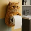 Cat Toilet Paper Holder Wall-Mounted Toilet Roll Holder Bathroom Kitchen Loo