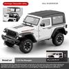 1/24 Сплав Литой Под Давлением Модель Внедорожника Wrangler Симуляция Звука и Света Амортизация Шин Детская Игрушка Украшения