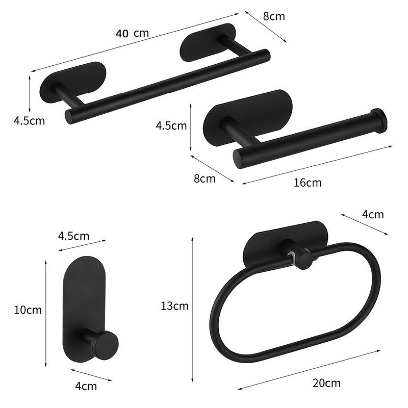 4 шт./компл., вешалка для полотенец из нержавеющей стали для ванной комнаты, вешалка для полотенец, держатель для туалетной бумаги, вешалка для одежды, аксессуары для ванной комнаты