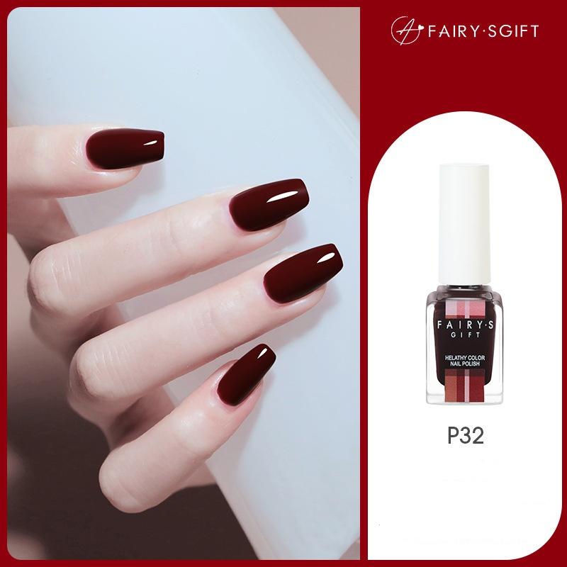 Лак для ногтей Не требует выпекания Стойкий Не отслаивающийся Быстросохнущий Телесного цвета Блестки Лак для ногтей