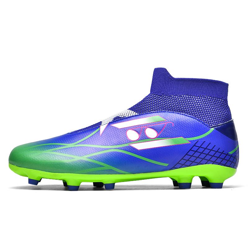 35-45Унисекс футбольные бутсы Молодежные футбольные бутсы большого размера Резиновая мягкая подошва с длинными ногтями AG Профессиональные тренировочные футбольные бутсы с искусственным газоном