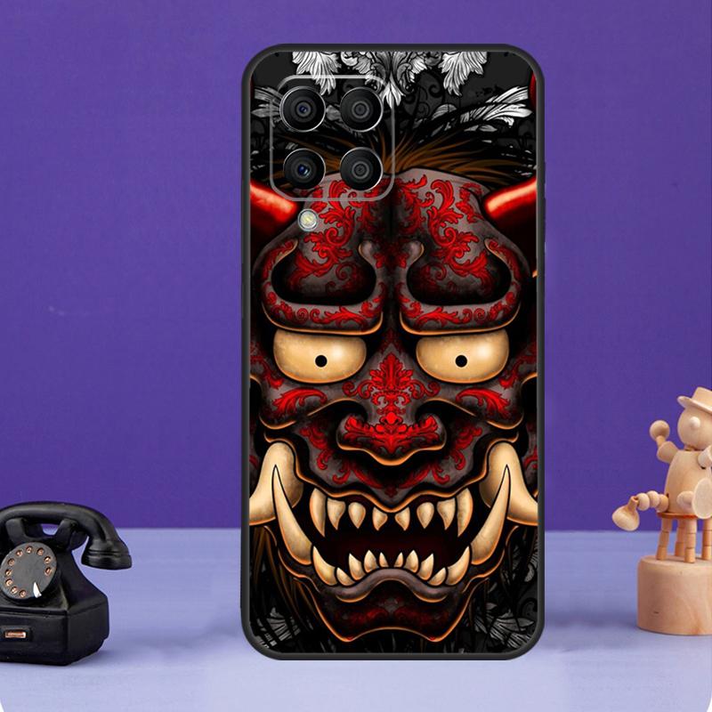 Японский чехол-маска Хannya для Samsung Galaxy M36 M56 M16 M33 M53 M13 M12 M32 M52 M20 M15 M55 M31 M14 M35 M34 M54