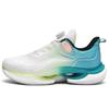 2025 Spring Breathable Mesh Sports Shoes Men's Rotating Button-free Shoelaces Soft Sole Lightweight Youth Running Shoes