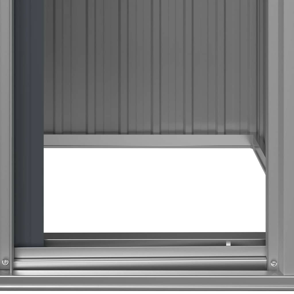Garden Shed Anthracite Grey 126 x 97.5 x 177 cm Galvanized Steel