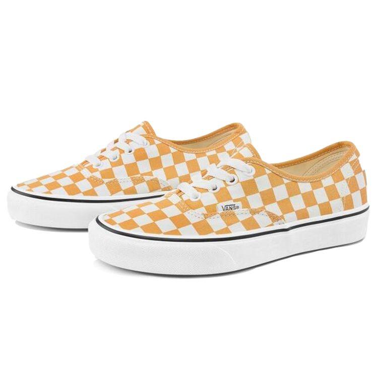 Vans Authentic Checkerboard - Golden Aspen Unisex Sneakers Yellow True-White VN0A348A3XV