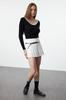 Women's Elegance Style Sweater Black Thin Color Block Knitwear Sweater