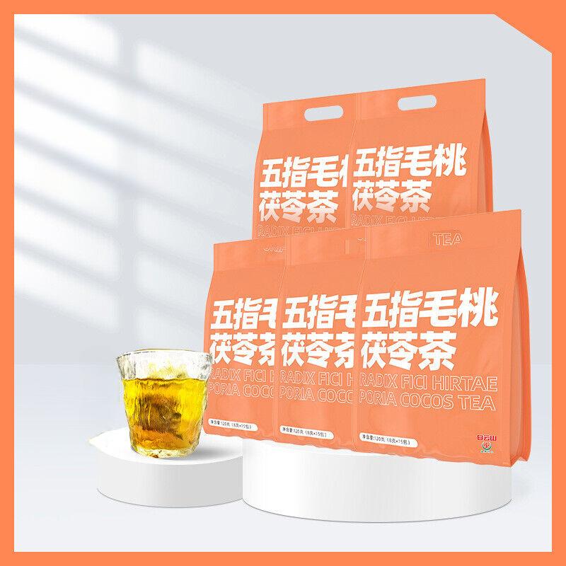 Чай из персика «Пять пальцев» Poria cocos, чай из красной фасоли и ячменя, пакетированный чай для здоровья