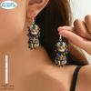 Cross-border new product cartoon kitten earrings flat acrylic cute creative Christmas gift cat earrings jewelry